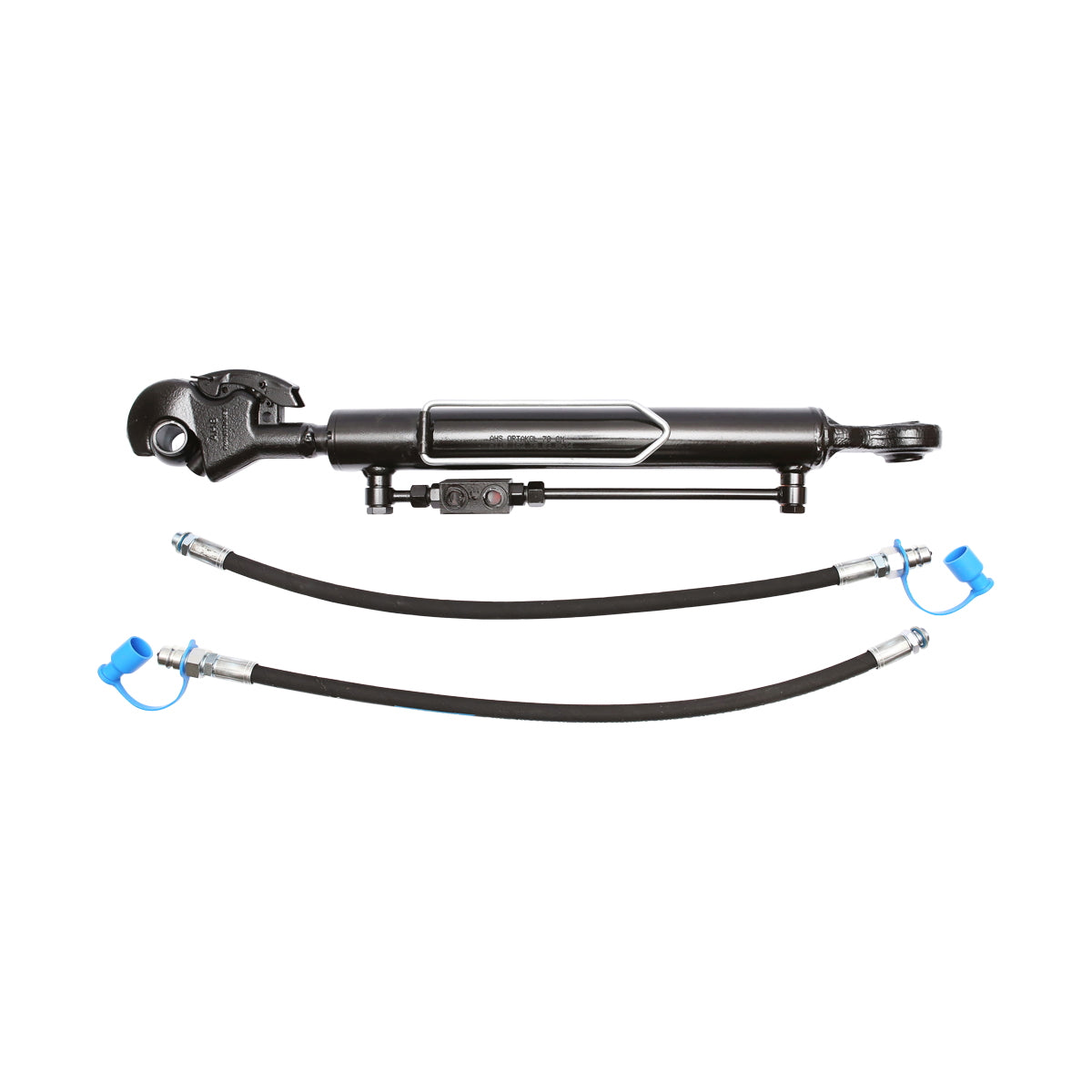 Adjustable hydraulic central jack 685mm closed, stroke 350mm quick coupling nut Cat.2-2